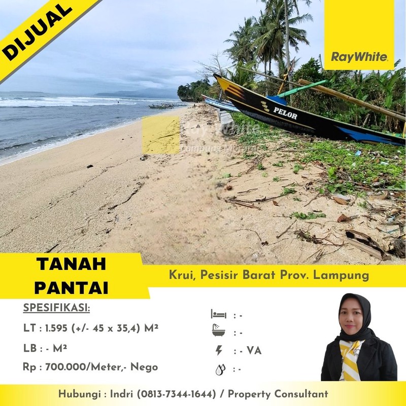 tanah pantai murah krui lampung barat