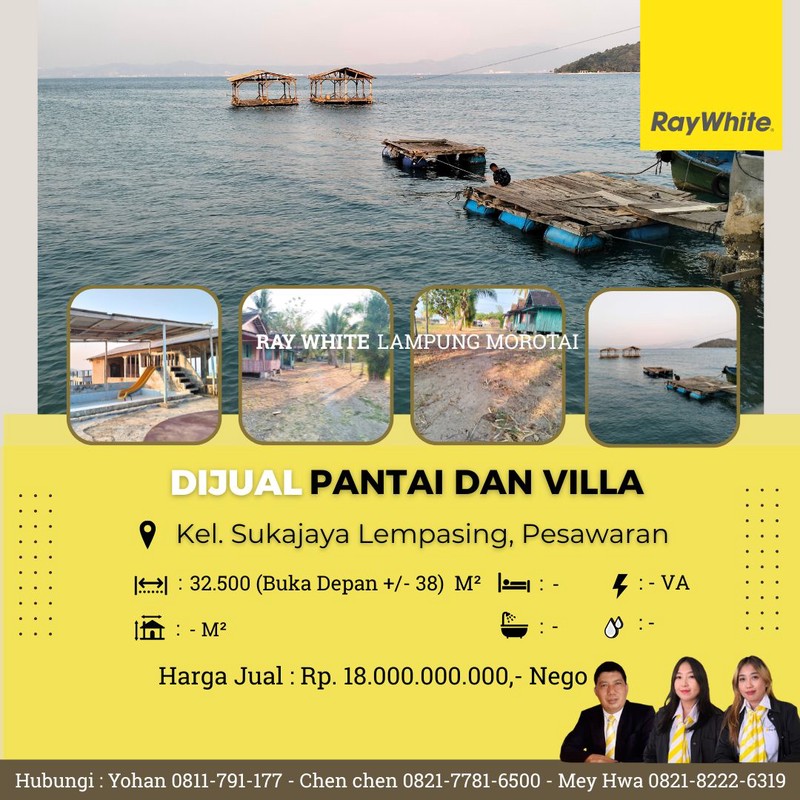dijual tanah pantai murah lempasing