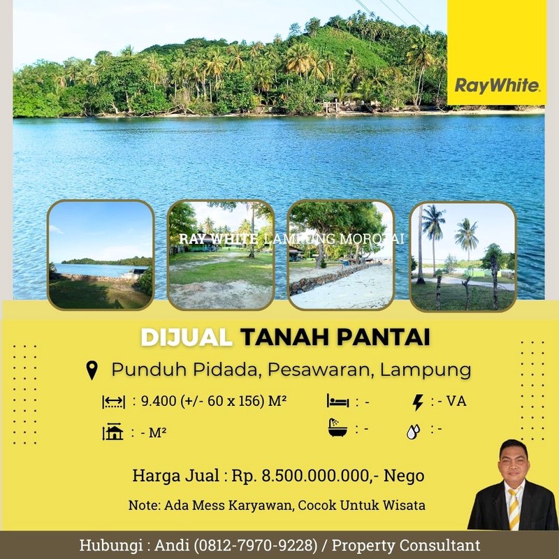 dijual tanah pantai murah 