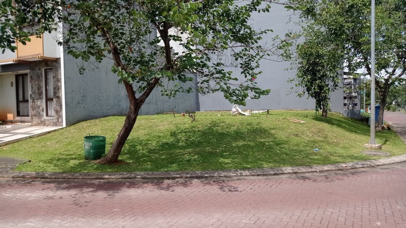 Kavling hoek siap bangun di Kireina Park BSD