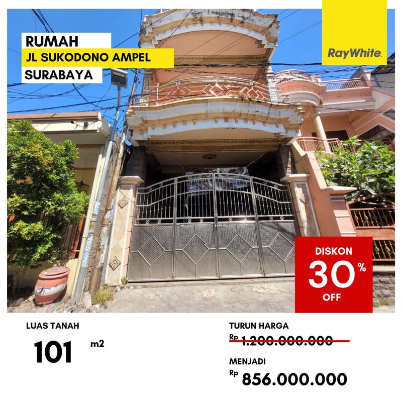Dijual Rumah Murah di Jl Sukodono Ampel Surabaya