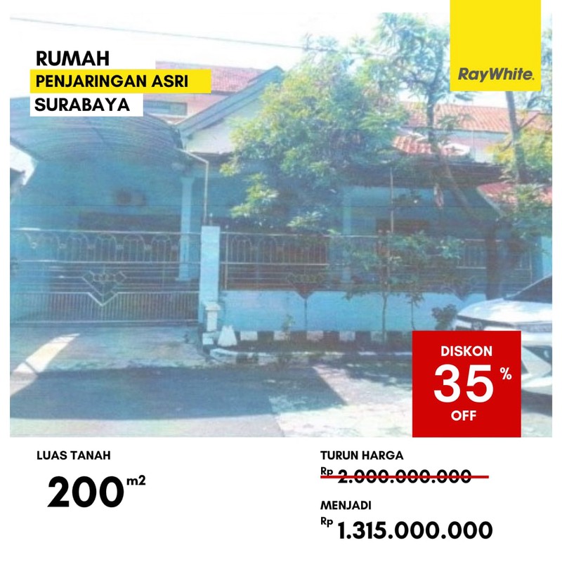 Dijual Rumah di Jalan Penjaringan Asri Rungkut Surabaya
