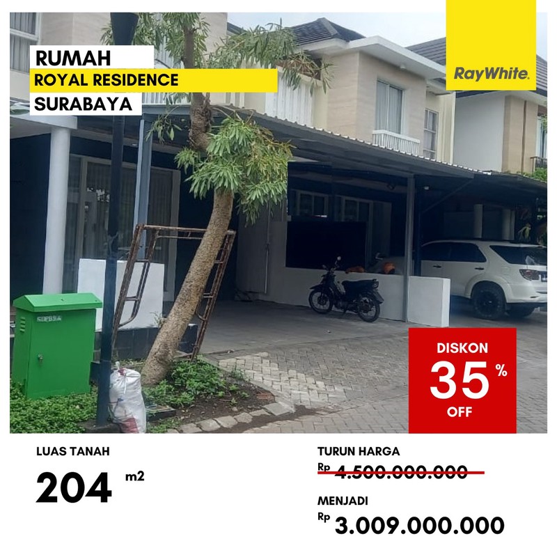 Dijual Rumah Lelang di Royal Residence Surabaya