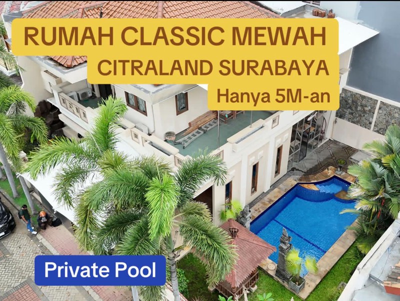 Dijual rumah villa taman gapura Citraland Surabaya Barat 