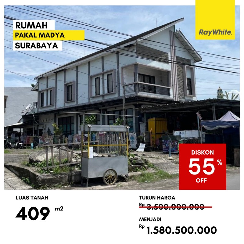 Dijual Rumah Lelang di Pakal Madya Surabaya