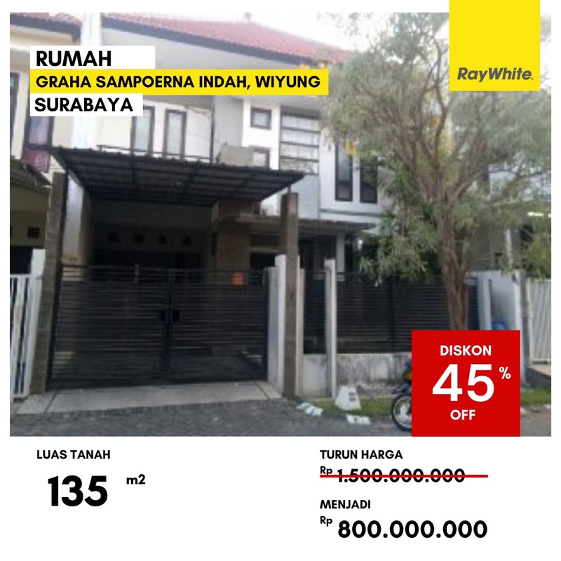 Dijual Rumah di Graha Sampoerna Indah Wiyung Surabaya Barat