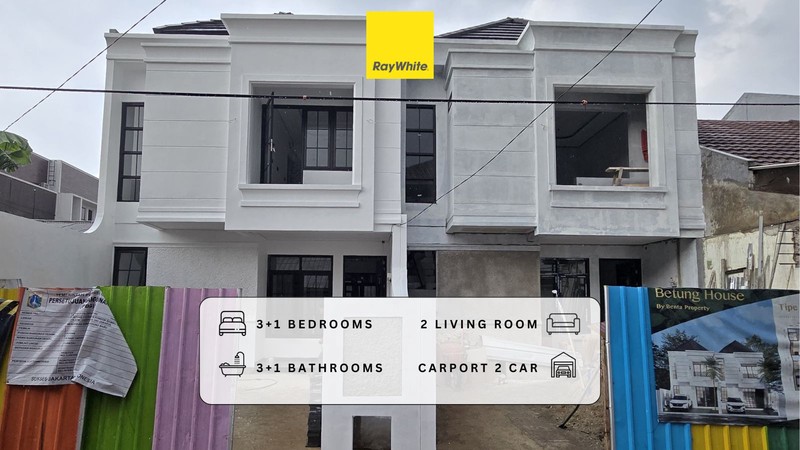 Dijual Brand New House gaya American Classic di Duren Sawit, Jakarta Timur! Akses dekat Toll Becakayu!