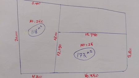 Dijual Tanah perumahan jalan besar di Cempaka Putih Barat 26