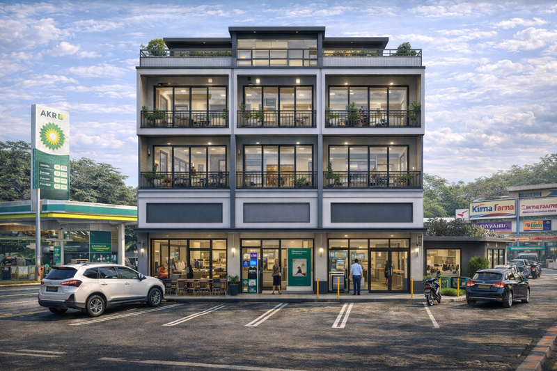 Dijual Properti Komersial Jalan Raya Sawangan Depok - Rumah & Tempat Usaha di Samping SPBU AKR BP