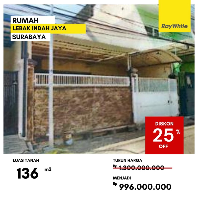 Dijual Rumah di Lebak Indah Jaya Surabaya