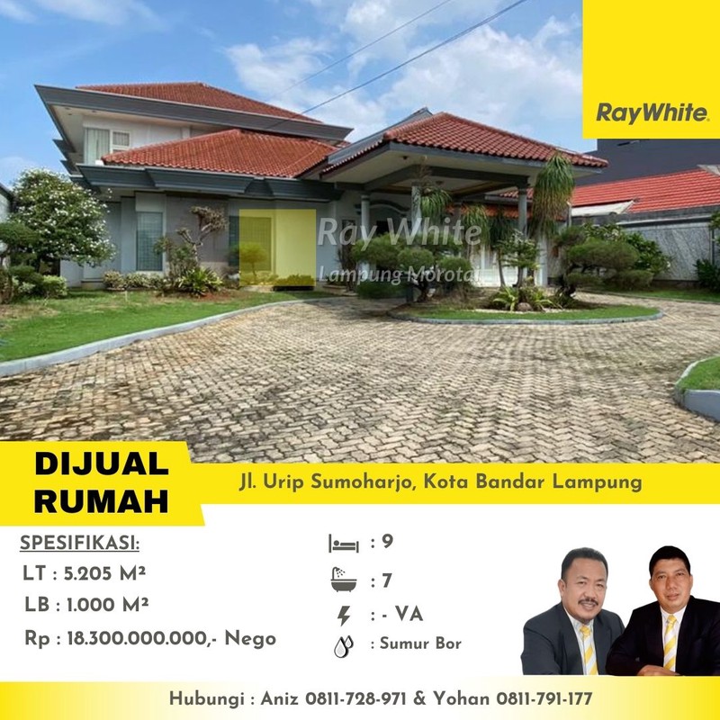 rumah besar pinggir jalan murah way halim