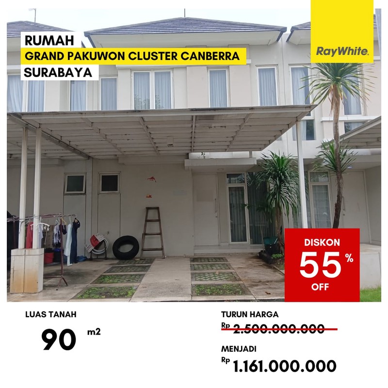 Dijual Rumah di Grand Pakuwon Canberra Surabaya Barat