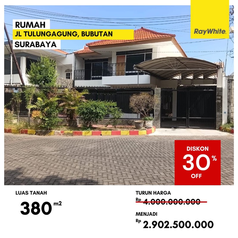 Dijual Rumah di Jl Tulungagung Bubutan Surabaya Pusat