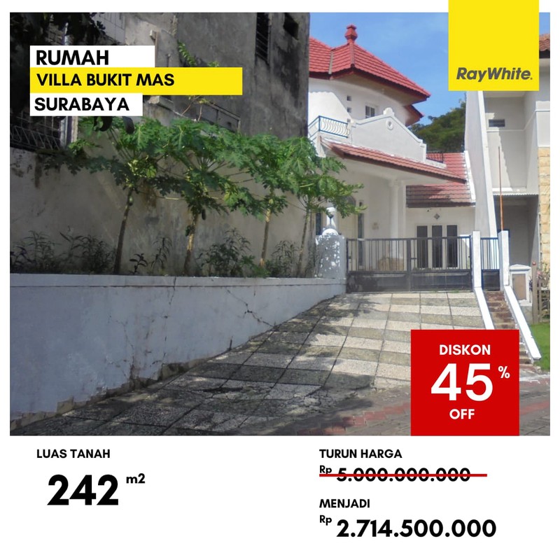 Dijual Rumah di Villa Bukit Mas Surabaya