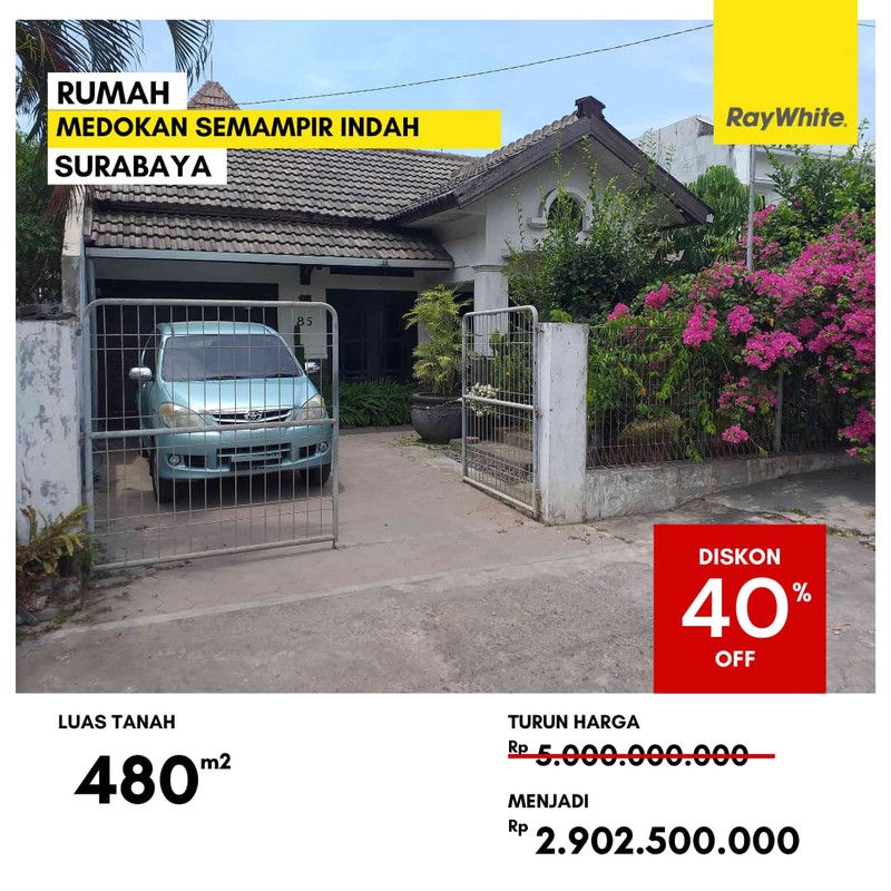 Dijual Rumah di Medokan Semampir Indah Surabaya
