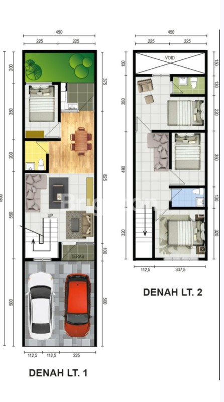 Dijual rumah baru modern 2 lantai minimalis medokan sawah