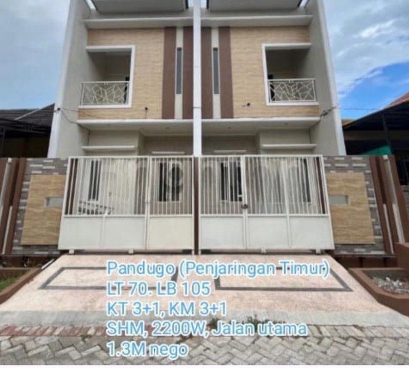 DIJUAL CEPAT RUMAH MODEL MINIMALIS 2 LANTAI PENJARINGAN TIMUR