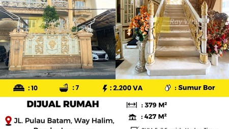 DIJUAL RUMAH MEWAH DI PUSAT KOTA WAY HALIM