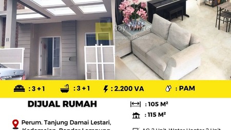 DIJUAL RUMAH NAN ASRI DI KEDAMAIAN KOTA BANDAR LAMPUNG