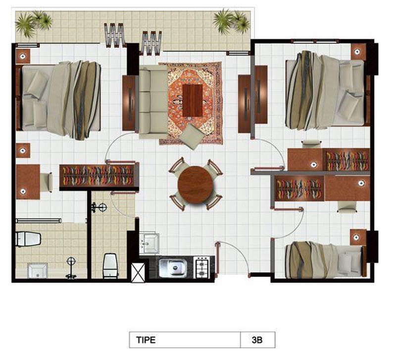 Apartement Gateway Pasteur Tower Ruby Kota Bandung