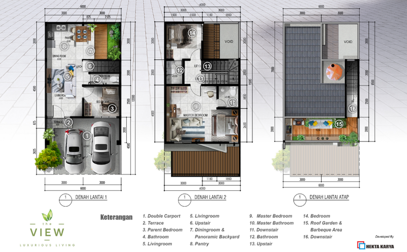 Rumah Modern The View Bintaro Tipe Prime | 3 KT 2 KM | Akses 5 Menit KRL & Fasilitas Lengkap