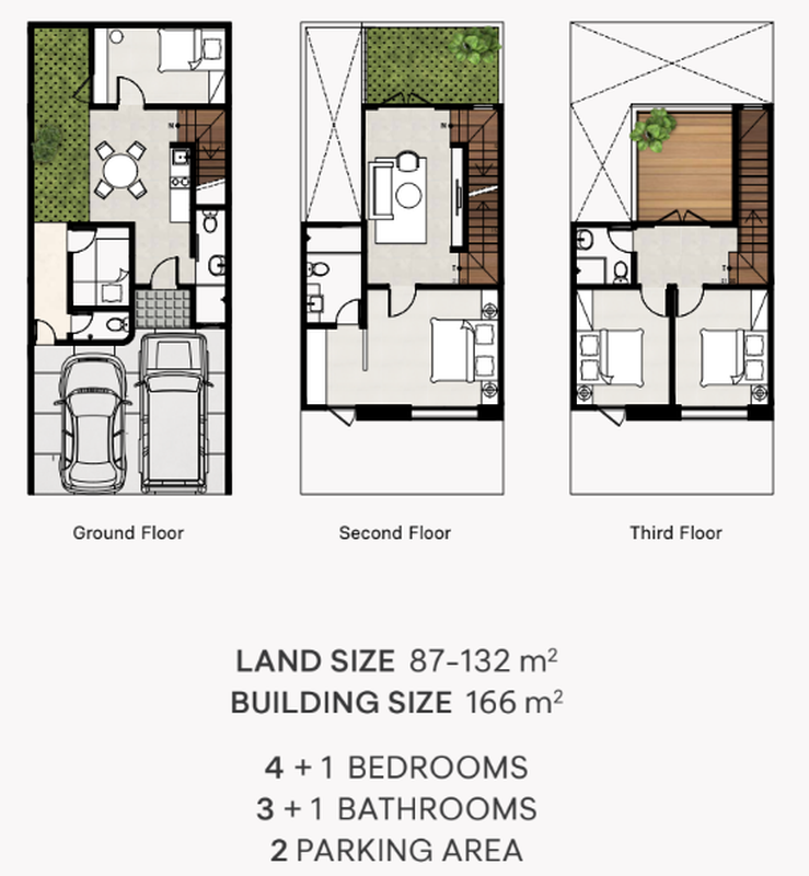 Rumah Brand New 3 Lantai Siap Huni di Precium Lebak Bulus, Jakarta Selatan