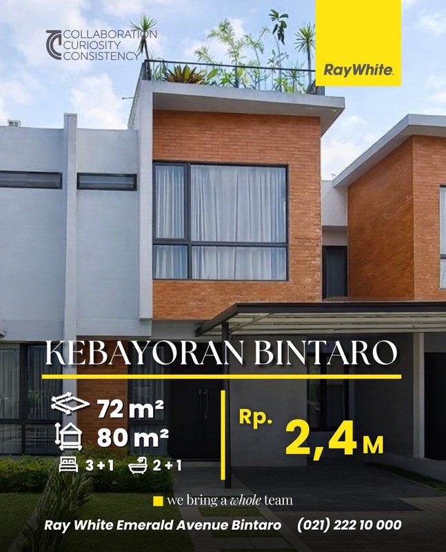 Rumah Bagus,dalam cluster di Bintaro Jaya 9