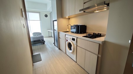 Studio Apartment full furnished view ke Grand Waterfront Sedayu City