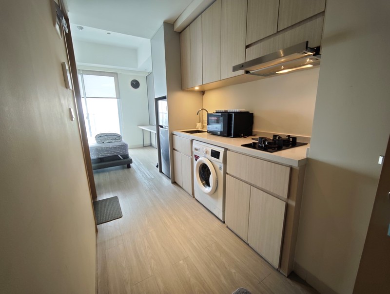 Studio Apartment full furnished view ke Grand Waterfront Sedayu City