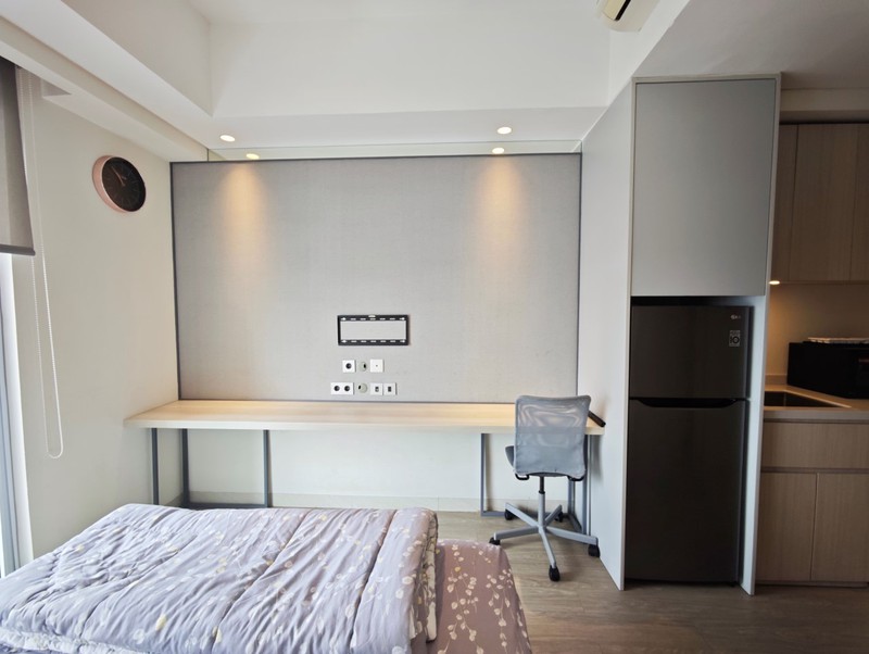 Studio Apartment full furnished view ke Grand Waterfront Sedayu City