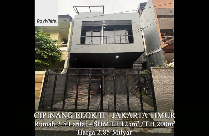 FOR SALE Rumah Cipinang ELok 2 Bangunan 2.5 Lantai Jakarta Timur