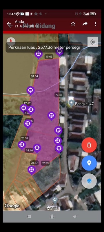 Dijual Tanah Sangat Luas di Jabon Sidoarjo
