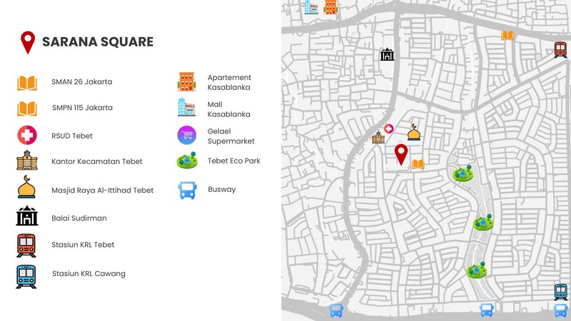 Disewakan Ruang Usaha & Kantor di Sarana Square - Retail & Office Available