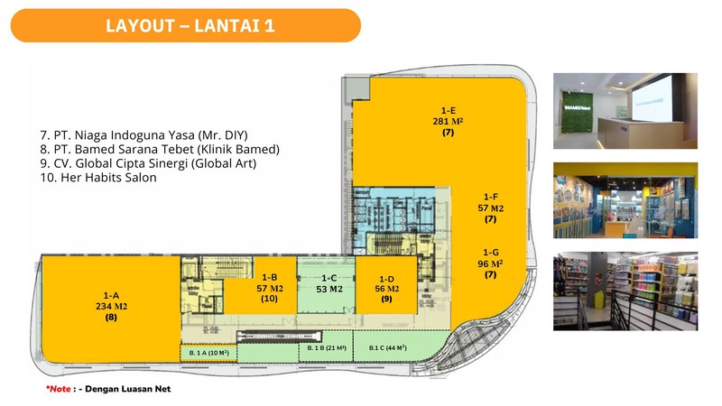 Disewakan Ruang Usaha & Kantor di Sarana Square - Retail & Office Available