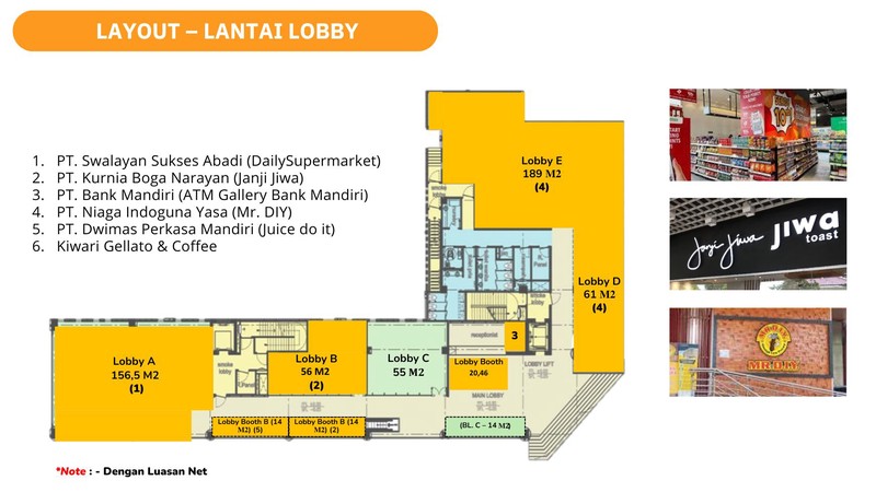 Disewakan Ruang Usaha & Kantor di Sarana Square - Retail & Office Available