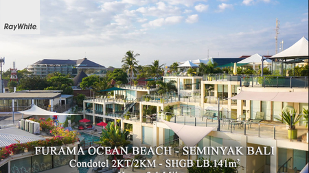 FOR SALE Condotel Furama Ocean Beach Seminyak Bali View Pantai Profit Sharing