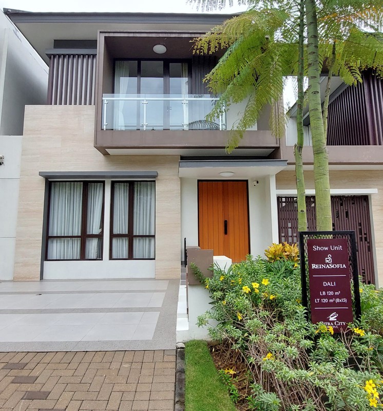 Rumah Mewah Modern 2 Lantai Cluster Reina Sofia Tipe Dali Citra City Sentul