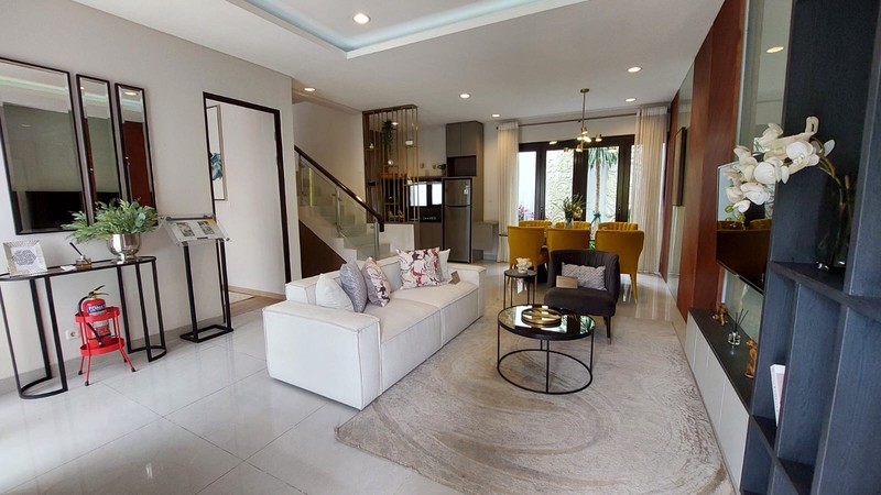 Rumah Mewah Modern 2 Lantai Cluster Reina Sofia Tipe Dali Citra City Sentul