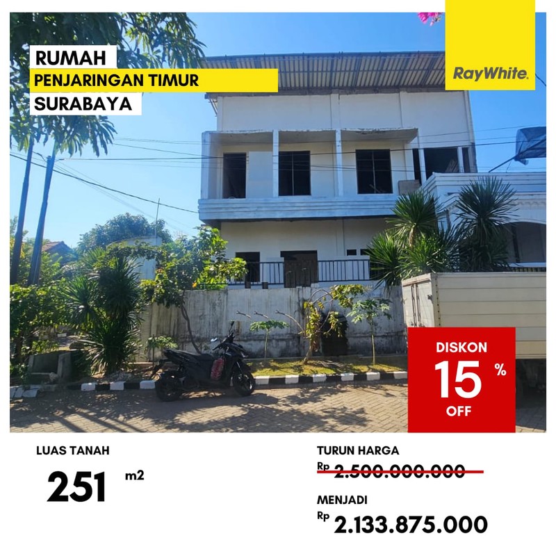 Dijual Rumah di Penjaringan Timur Rungkut Surabaya