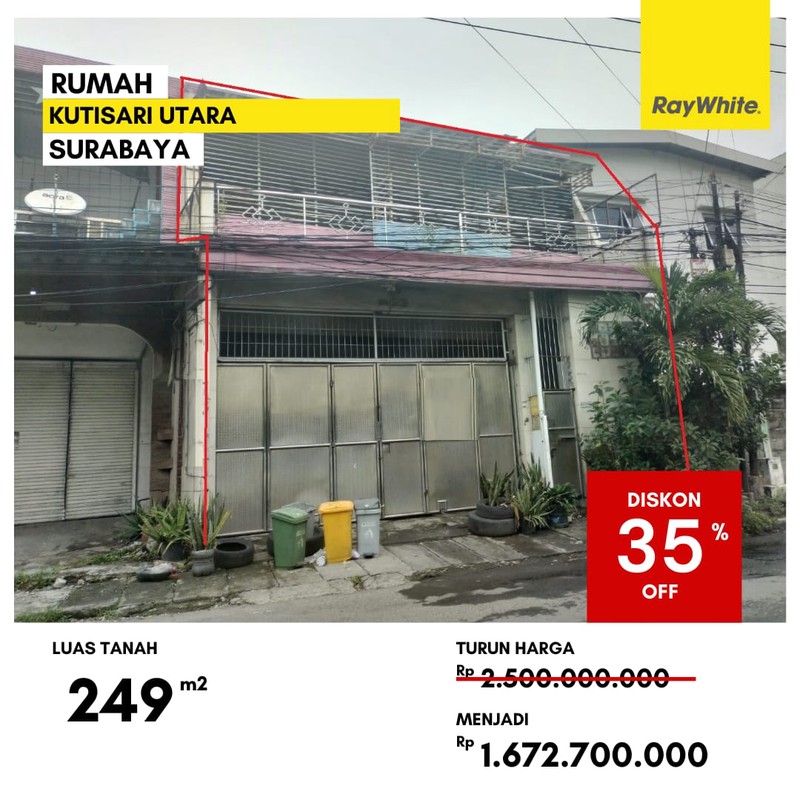 Dijual Rumah Lelang di Kutisari Indah Surabaya