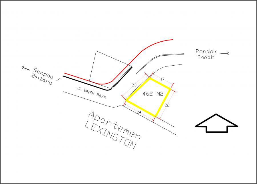 Dijual Rumah Cocok Untuk Usaha Lokasi Strategis Di Deplu Raya, Pesanggrahan, Jakarta Selatan