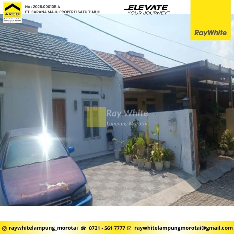 Jual Cepat  Rumah Tanjung Karang Timur harga 275juta