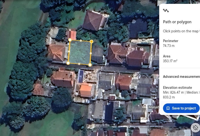 Tanah Kavling Kotak di Cigadung Bandung Area Kuliner