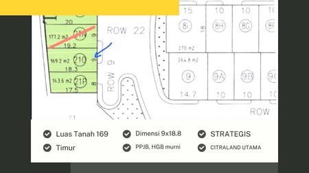 Dijual Tanah South Emrald Citraland Surabaya Barat 