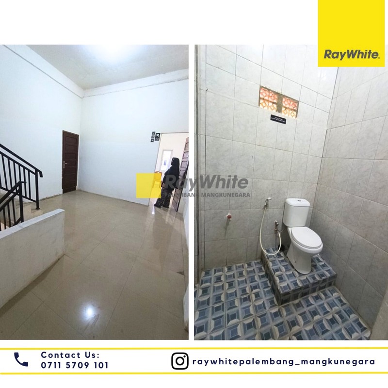 Disewakan Ruko 1 Pintu di Jl. Musi Raya Barat Kel. Sialang Kec. Sako, Kota Palembang