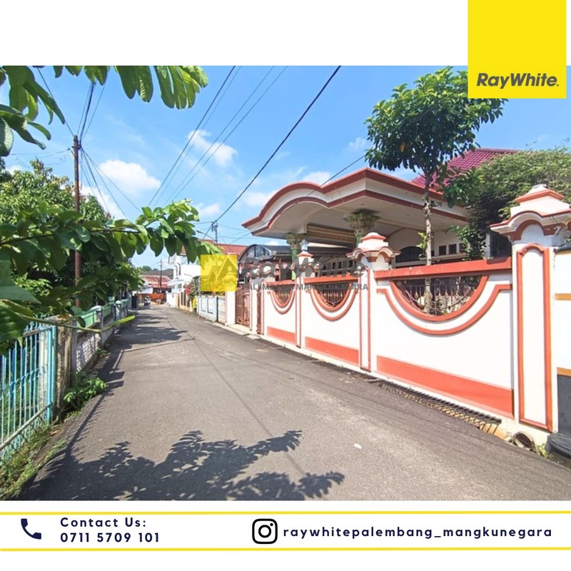 Disewakan Rumah + Furnish di Jl. Sutan Syahrir Lr. Kamboja Kel. 5 Ilir, Kec. Ilir Tim. II, Kota Palembang