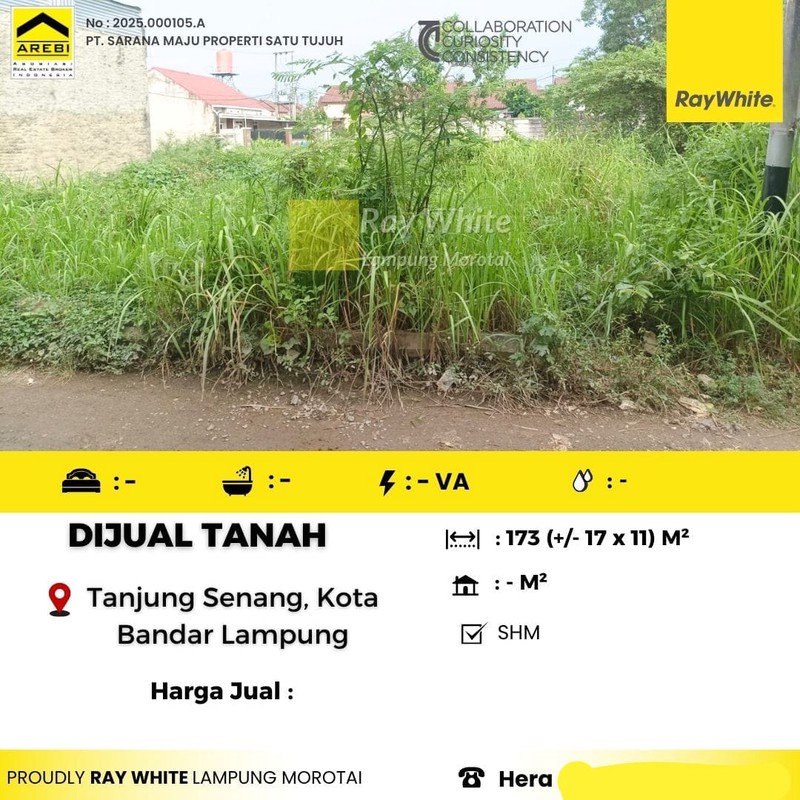 Dijual tanah murah di tanjung seneng