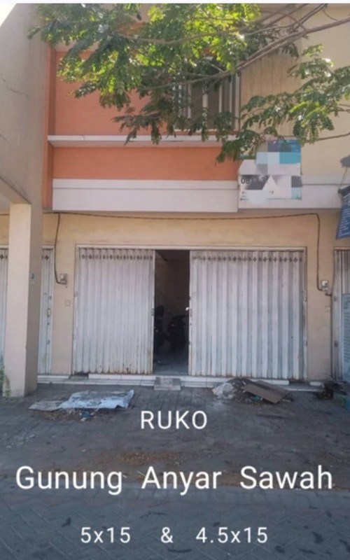 DIJUAL RUKO GUNUNG ANYAR SAWAH