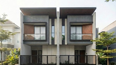 Dijual Rumah New Gress Klampis Semolo Surabaya - New Minimalis, Row Jalan 3 mobil