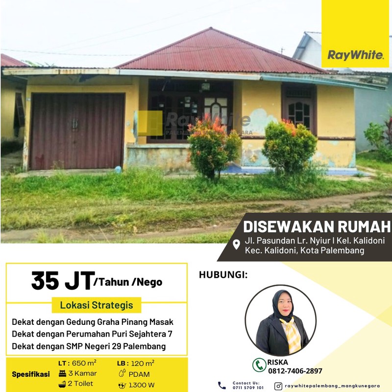DISEWAKAN RUMAH SIAP HUNI